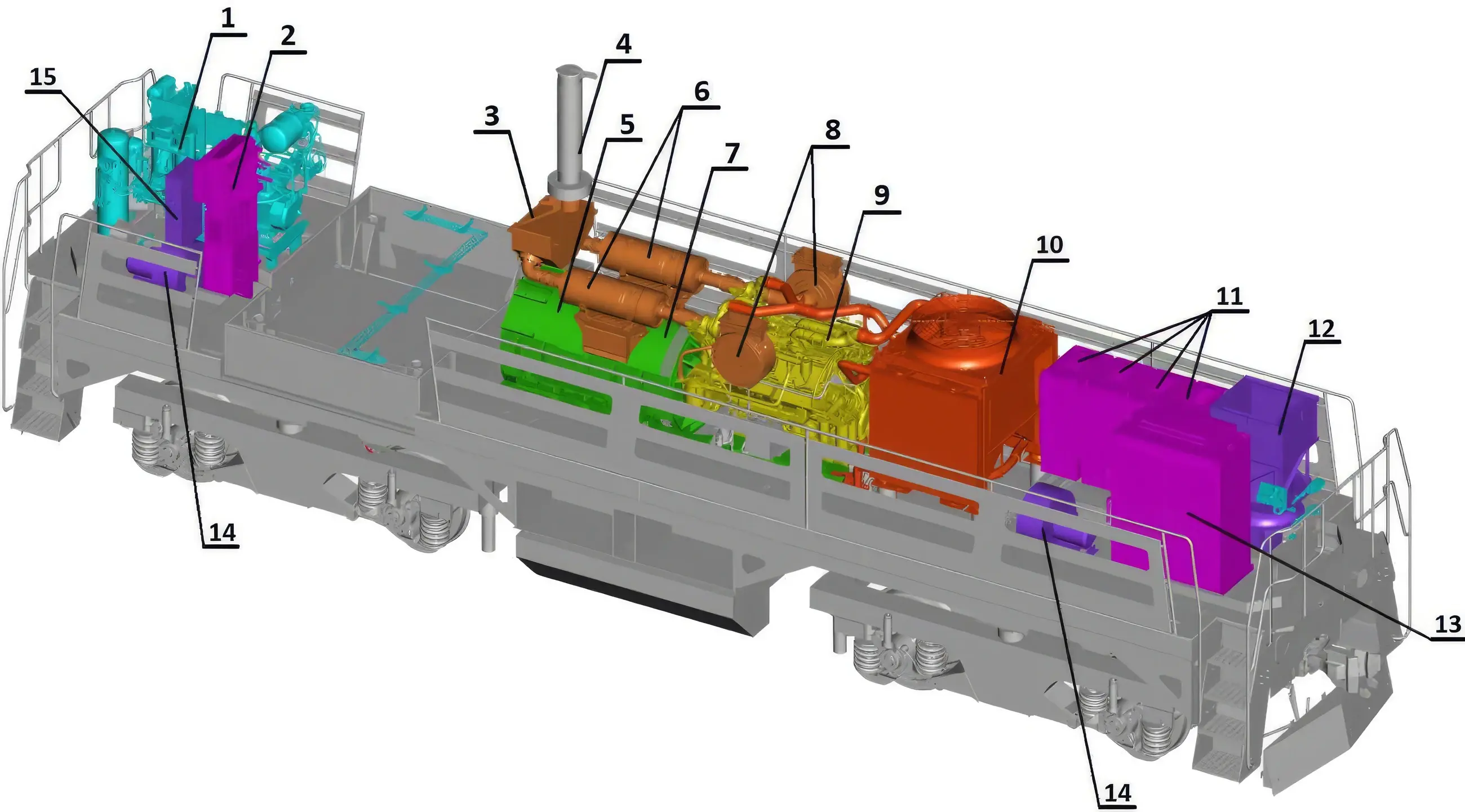 Layout of the main assemblies